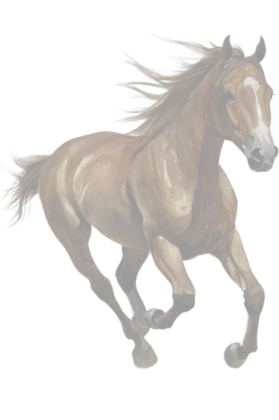Running horse illustration